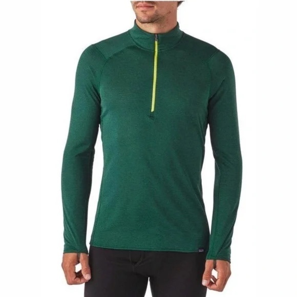 Patagonia Other - Patagonia Men’s Green Capilene Thermal Weight Zip-Neck Base Layer Size XS